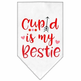 Cupid is My Bestie Screen Print Bandana - Black