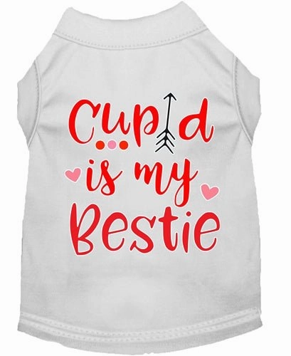 Cupid is my Bestie Screen Print Dog Shirt in Many Colors