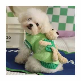 Cute Little Bear Sweater Green