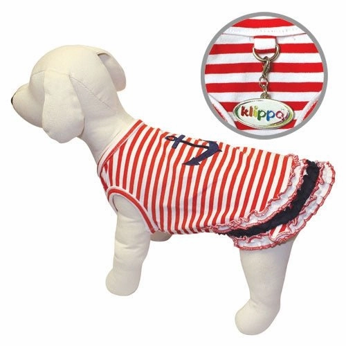 Cute Stripy Sailor Shirt with Ruffles