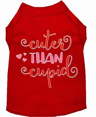 Cuter Than Cupid Screen Print Dog Shirt- in Many Colors