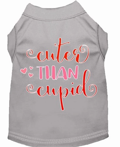 Cuter Than Cupid Screen Print Dog Shirt- in Many Colors