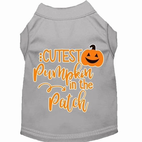 Cutest Pumpkin in the Patch Screen Print Dog Shirt in Many Colors