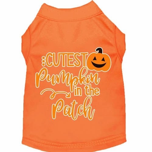 Cutest Pumpkin in the Patch Screen Print Dog Shirt in Many Colors