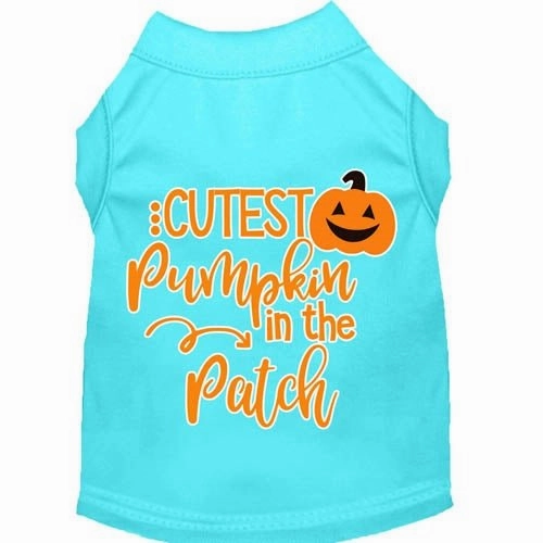 Cutest Pumpkin in the Patch Screen Print Dog Shirt in Many Colors