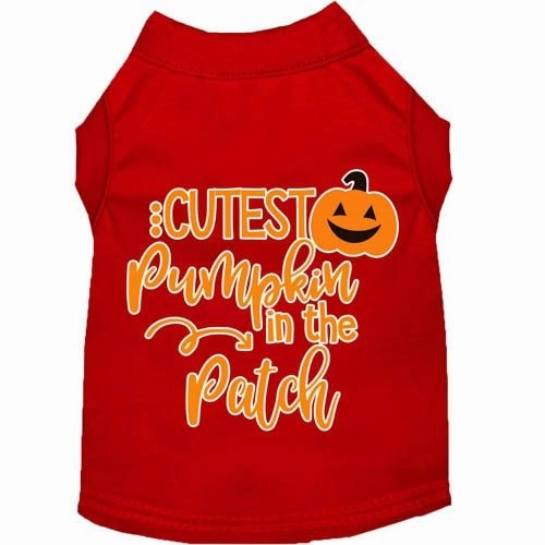 Cutest Pumpkin in the Patch Screen Print Dog Shirt in Many Colors
