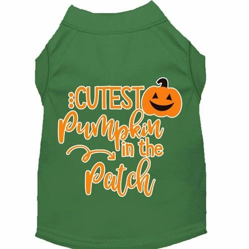 Cutest Pumpkin in the Patch Screen Print Dog Shirt in Many Colors