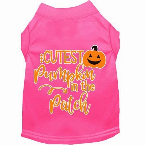 Cutest Pumpkin in the Patch Screen Print Dog Shirt in Many Colors