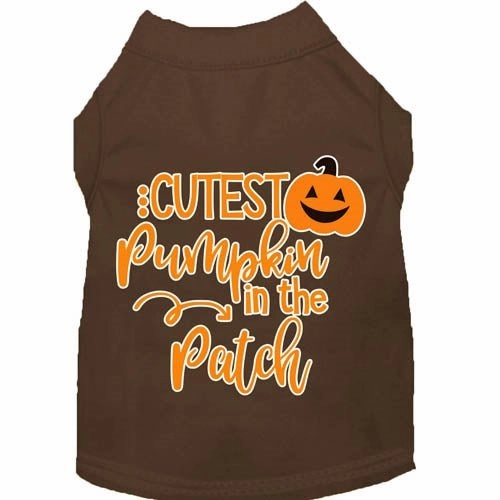 Cutest Pumpkin in the Patch Screen Print Dog Shirt in Many Colors