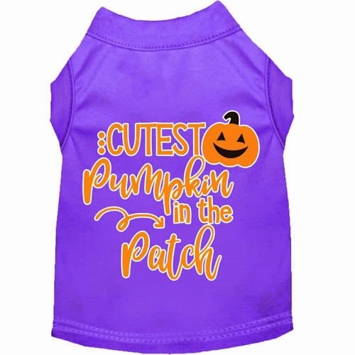 Cutest Pumpkin in the Patch Screen Print Dog Shirt in Many Colors