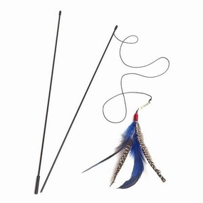 Da Bird Pull-Apart Wand Feather Teaser Cat Toy***
