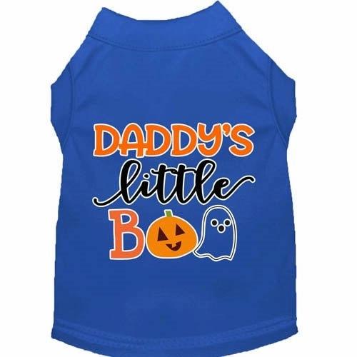 Daddy's Little Boo Screen Print Dog Shirt in Many Colors