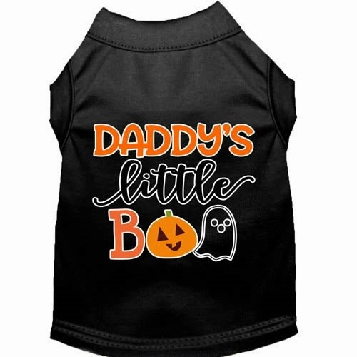 Daddy's Little Boo Screen Print Dog Shirt in Many Colors