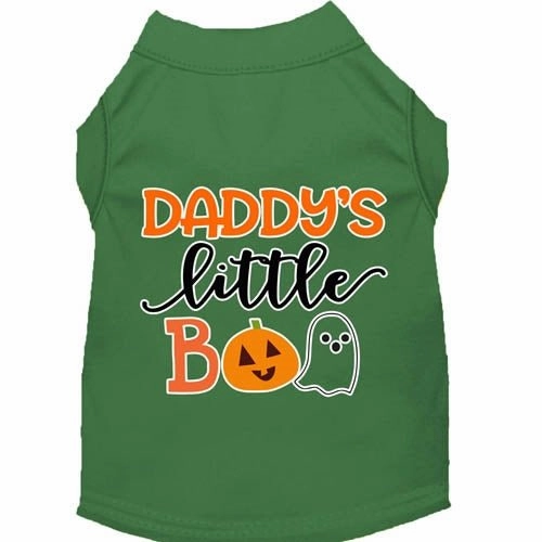 Daddy's Little Boo Screen Print Dog Shirt in Many Colors