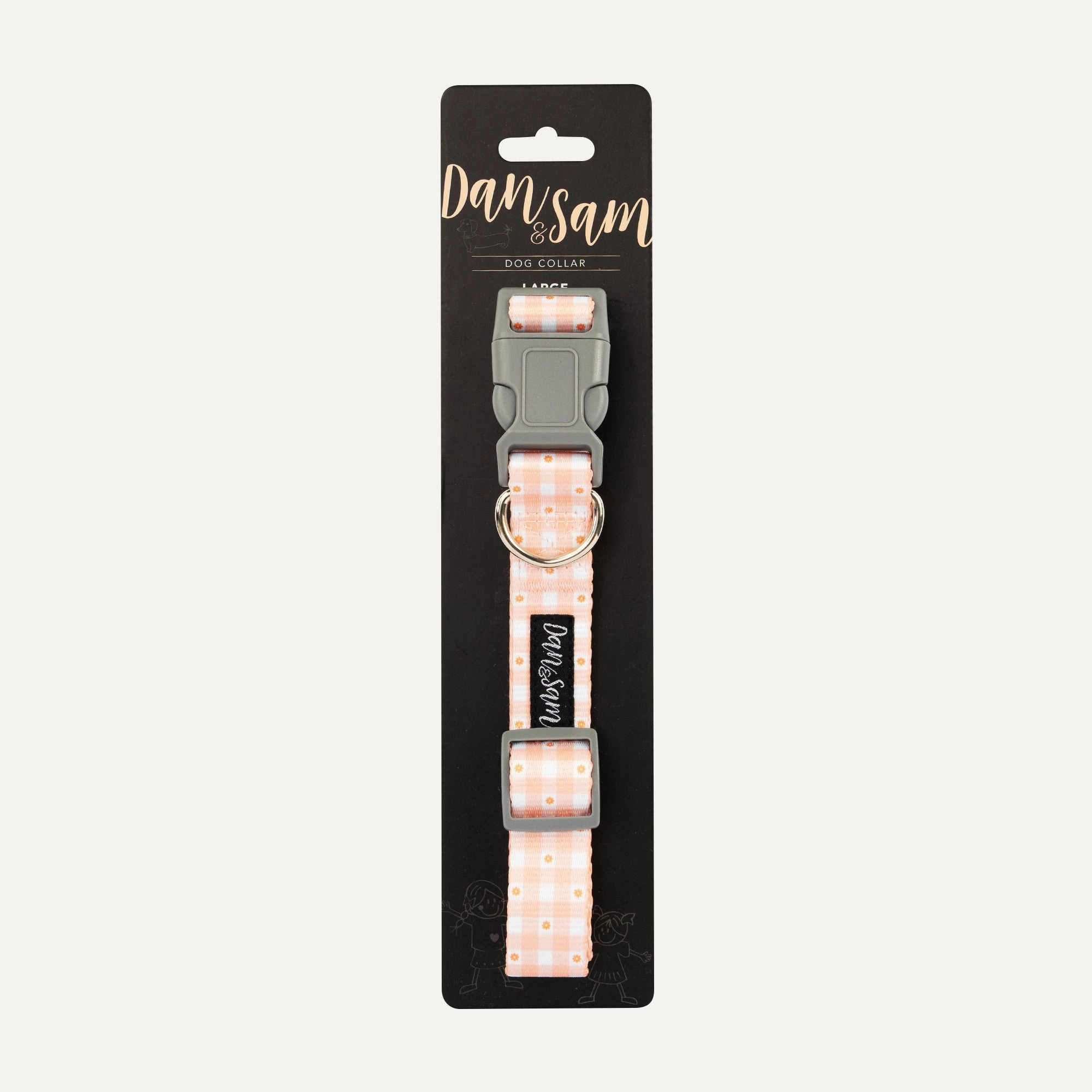 Dan & Sam - Dog Collar (Daisy Picnic) - Large