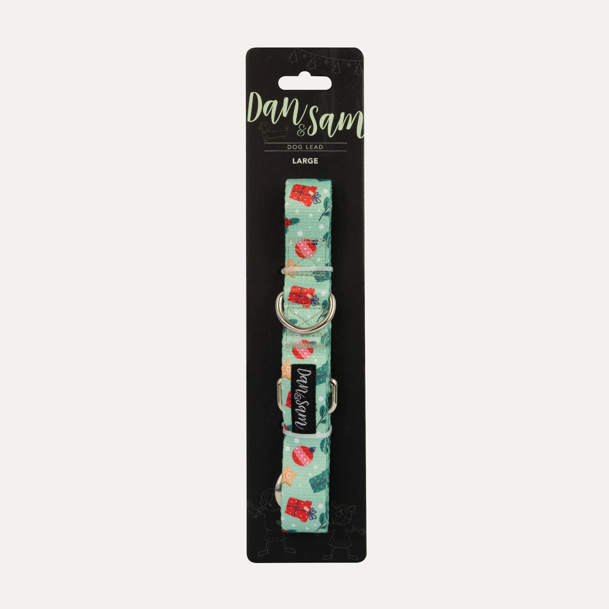 Dan & Sam - Dog Lead (Christmas Wishes) - Large