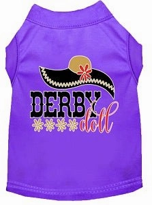 Derby Doll Screen Print Dog Shirt in Many Colors