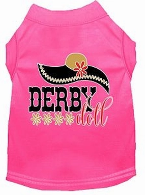 Derby Doll Screen Print Dog Shirt in Many Colors