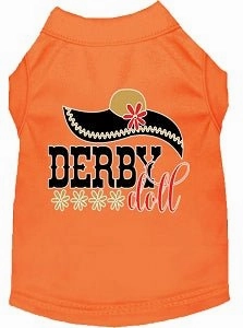 Derby Doll Screen Print Dog Shirt in Many Colors