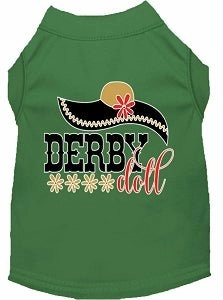 Derby Doll Screen Print Dog Shirt in Many Colors
