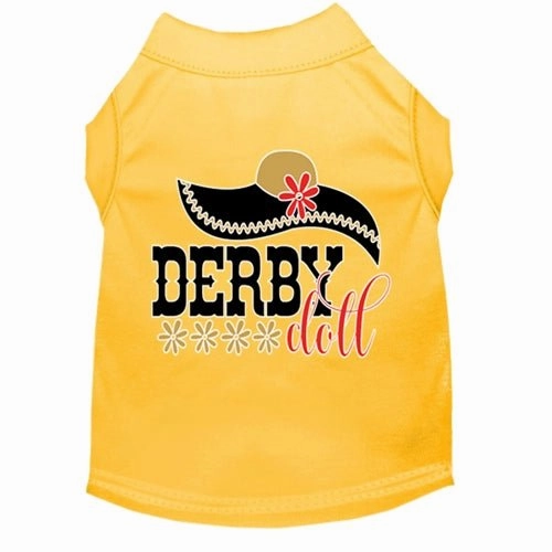 Derby Doll Screen Print Dog Shirt in Many Colors