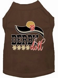 Derby Doll Screen Print Dog Shirt in Many Colors