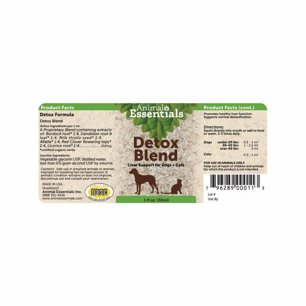 Detox Blend Liver Support for Dogs & Cats