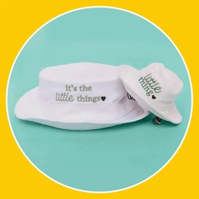 Dog 'Little Things' Bucket Hat with Matching Human Hat