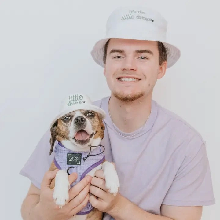 Dog 'Little Things' Bucket Hat with Matching Human Hat