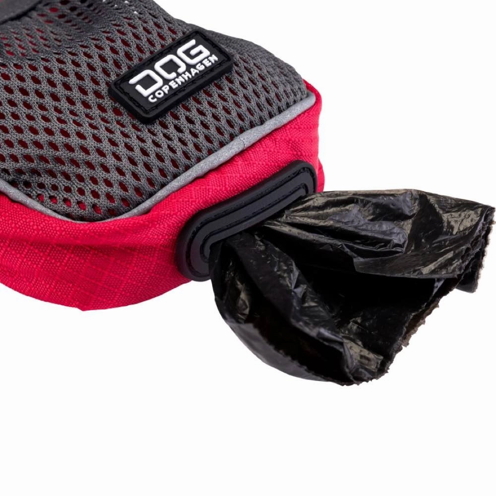 DOG Copenhagen Pouch Organizer Dog Leash Bag (Classic Red)