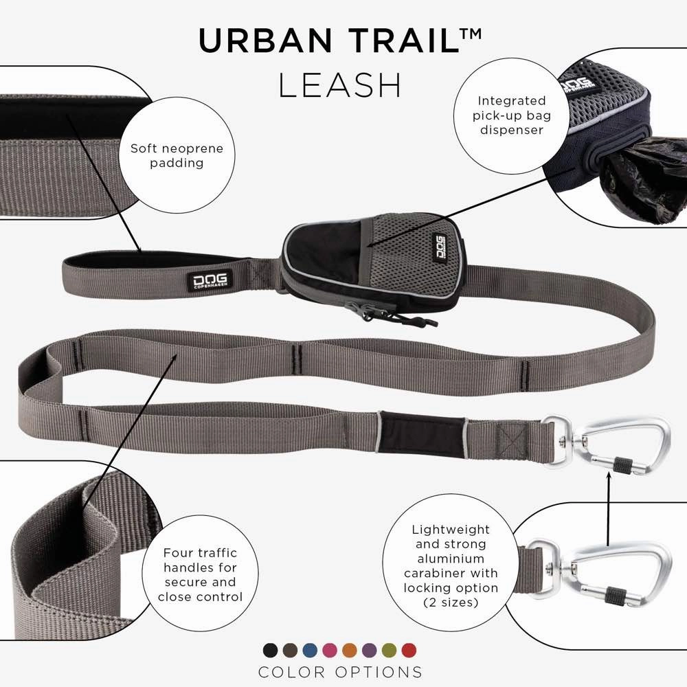 DOG Copenhagen Urban Trail Dog Leash (Black)