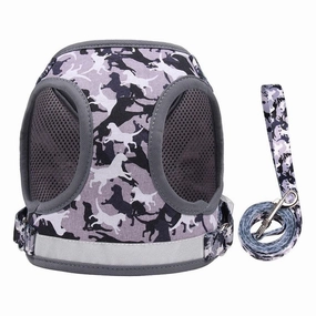 Dog Harness Grey  H