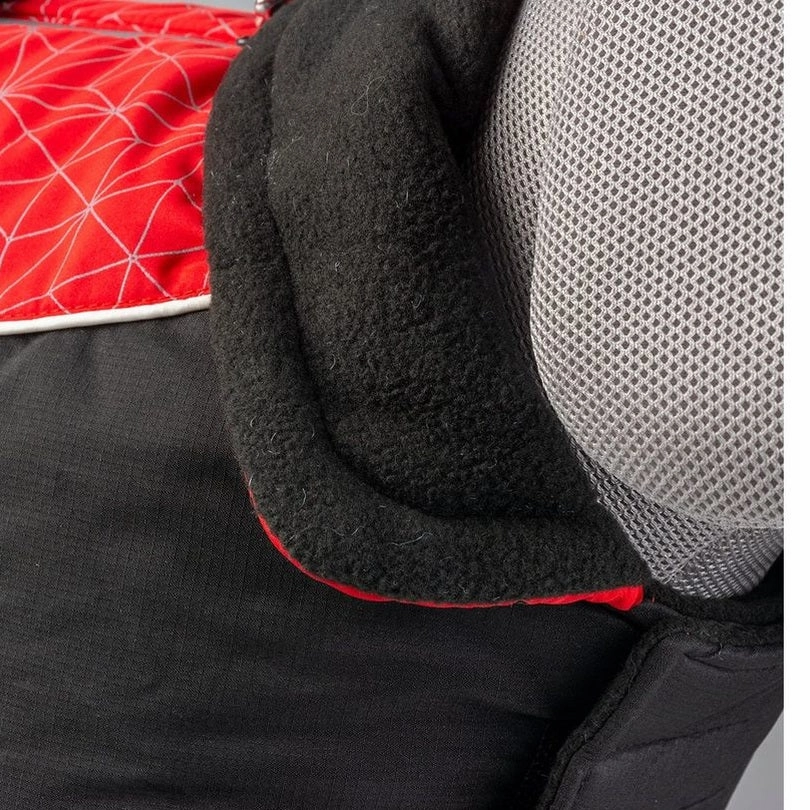 Dog Jacket Hi Vis Casual Red/Black