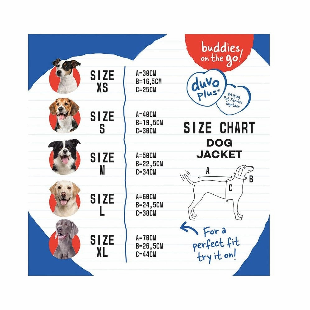 Dog Jacket Hi Vis Casual Red/Black
