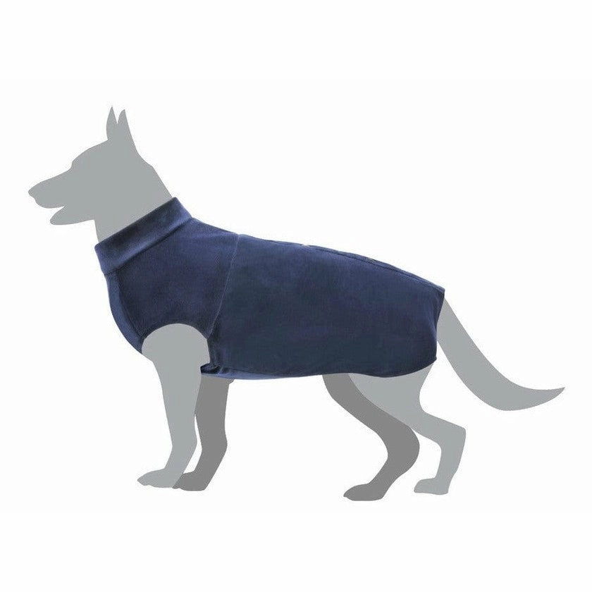 Dog shirt for post-operative care - BLUE