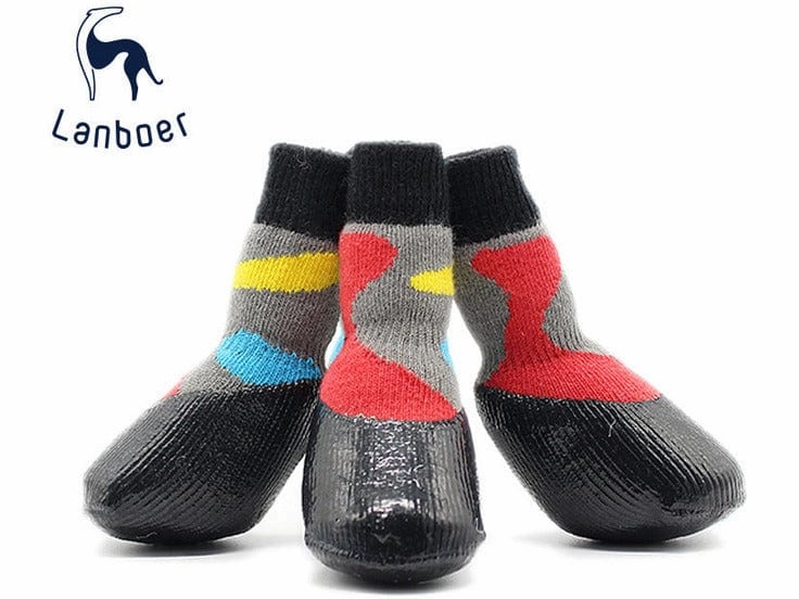 Dog Socks Black & Red
