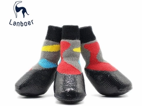 Dog Socks Black & Red