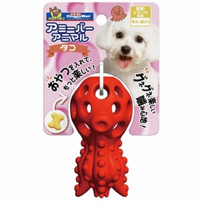 DoggyMan Treat Dispenser Rubber Dog Toy (Octopus)