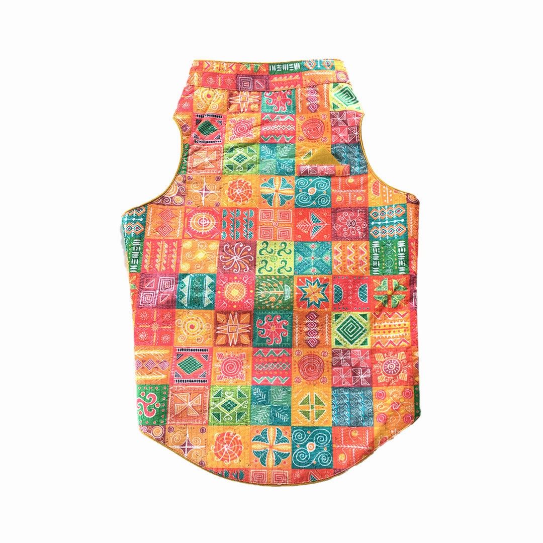 Dogobow Designer Sherwanis for Dogs and Cats (Orange)