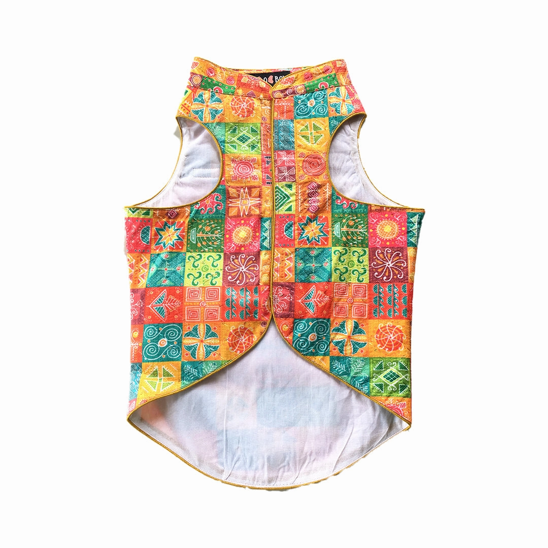 Dogobow Designer Sherwanis for Dogs and Cats (Orange)