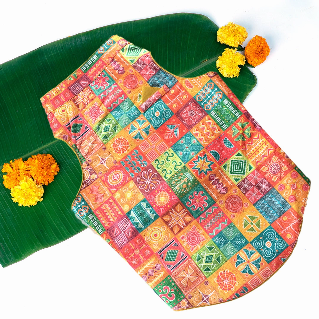 Dogobow Designer Sherwanis for Dogs and Cats (Orange)