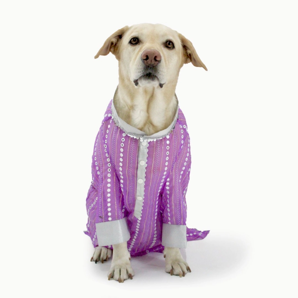 Dogobow Mirror Kurta for Dogs (Lilac)