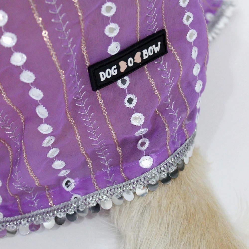 Dogobow Mirror Kurta for Dogs (Lilac)