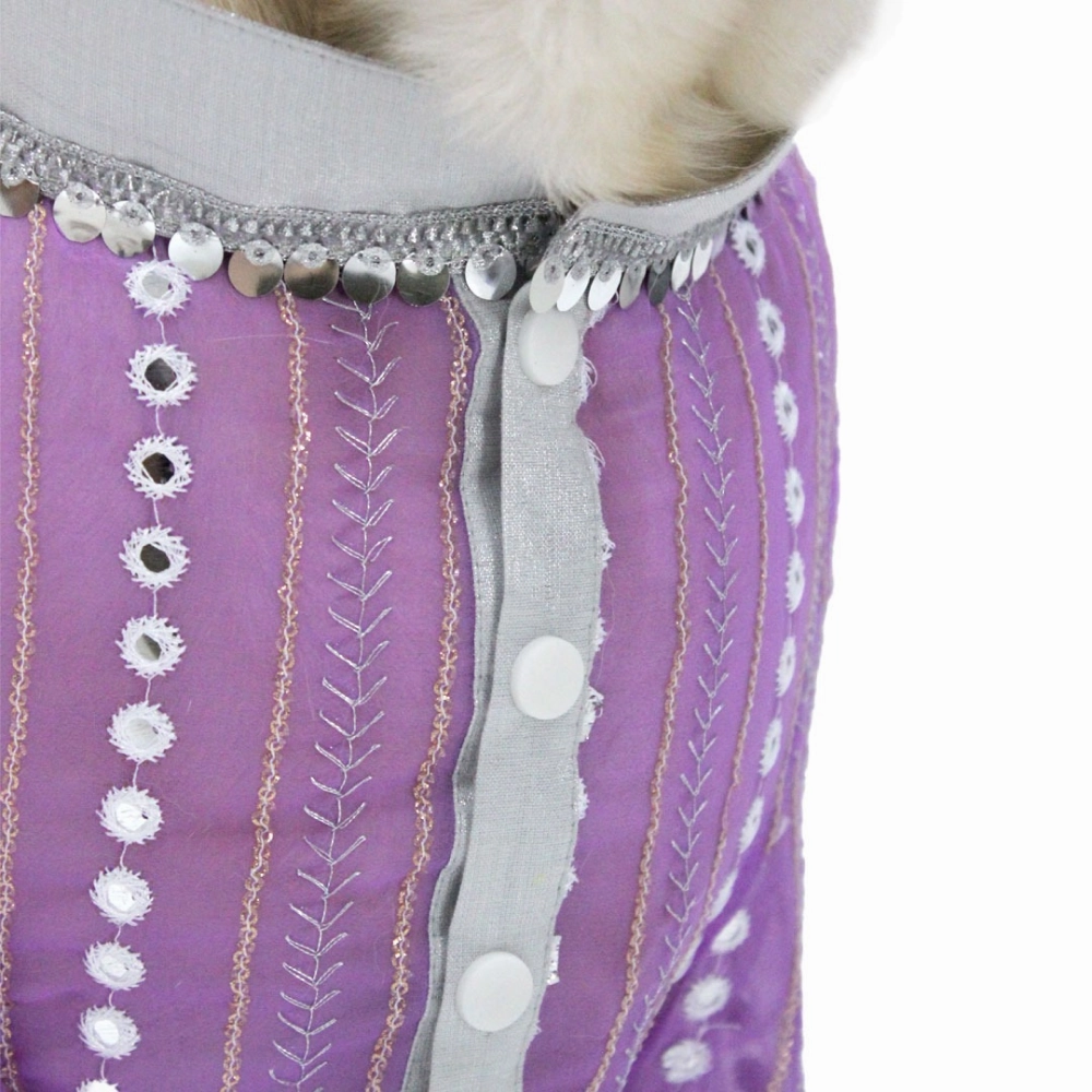Dogobow Mirror Kurta for Dogs (Lilac)