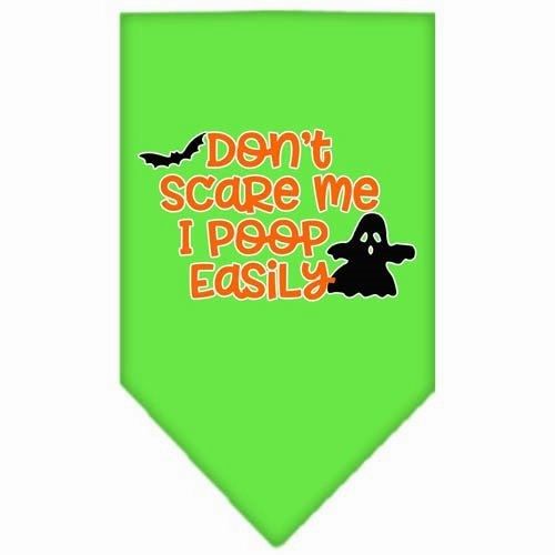 Don't Scare Me, Poops Easily Screen Print Bandana in Many Colors