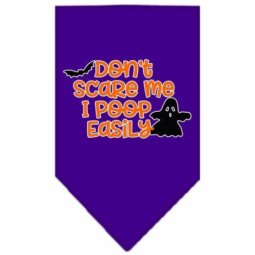 Don't Scare Me, Poops Easily Screen Print Bandana in Many Colors