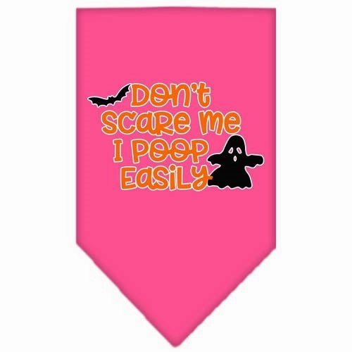 Don't Scare Me, Poops Easily Screen Print Bandana in Many Colors