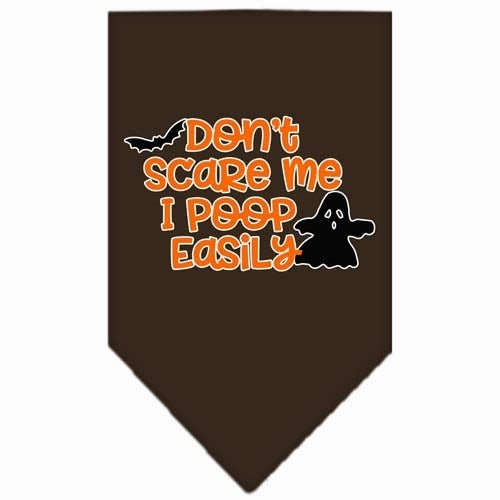 Don't Scare Me, Poops Easily Screen Print Bandana in Many Colors