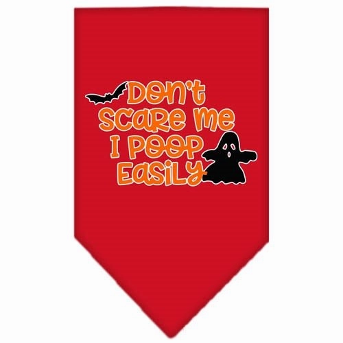 Don't Scare Me, Poops Easily Screen Print Bandana in Many Colors