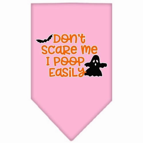Don't Scare Me, Poops Easily Screen Print Bandana in Many Colors